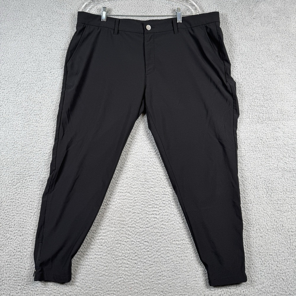 Primo Golf Joggers Mens 40 Short (39x26) Black Performance Stretch Modern Preppy